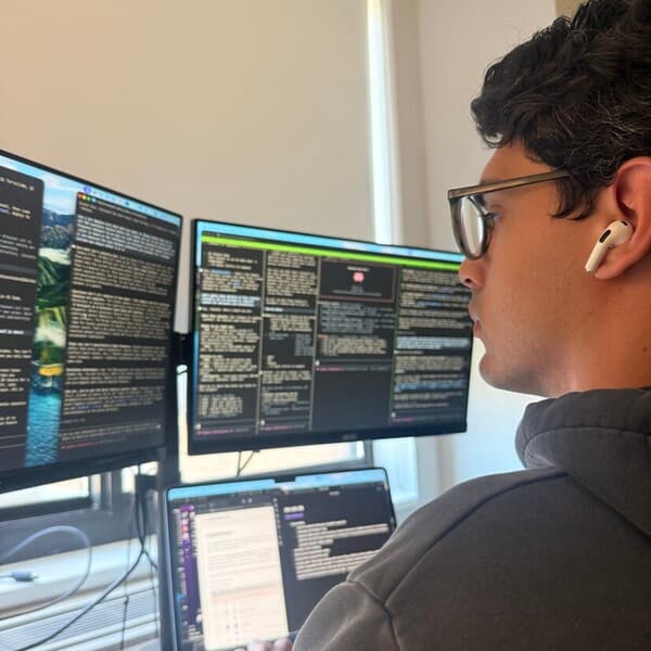Will at his desk